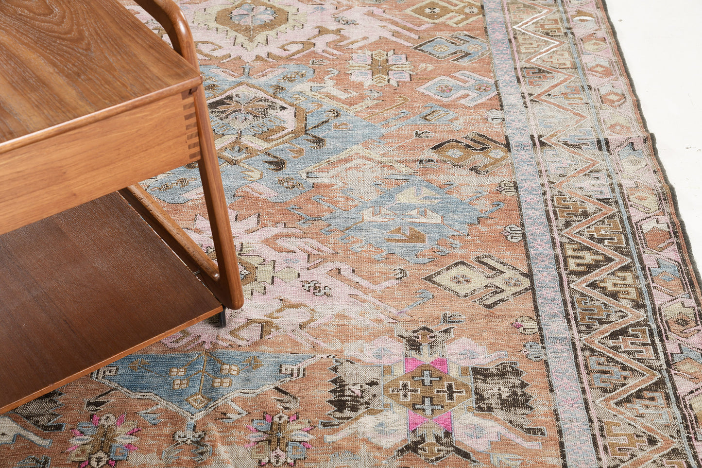 Antique Caucasian Tribal Soumak Rug