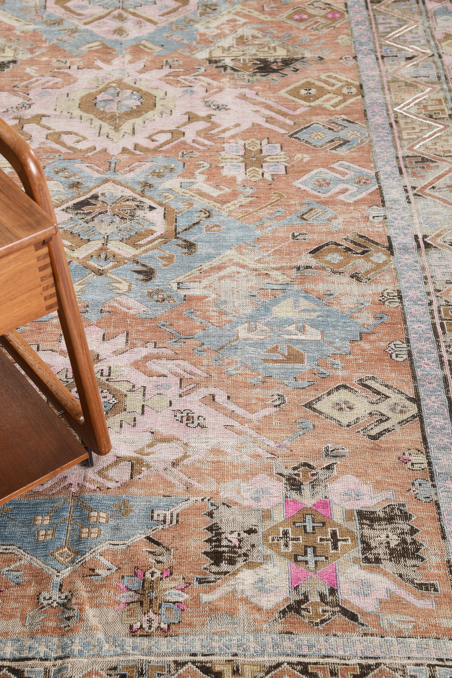 Antique Caucasian Tribal Soumak Rug