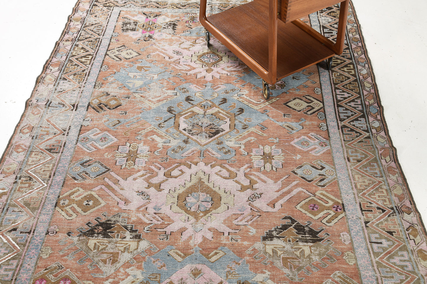 Antique Caucasian Tribal Soumak Rug