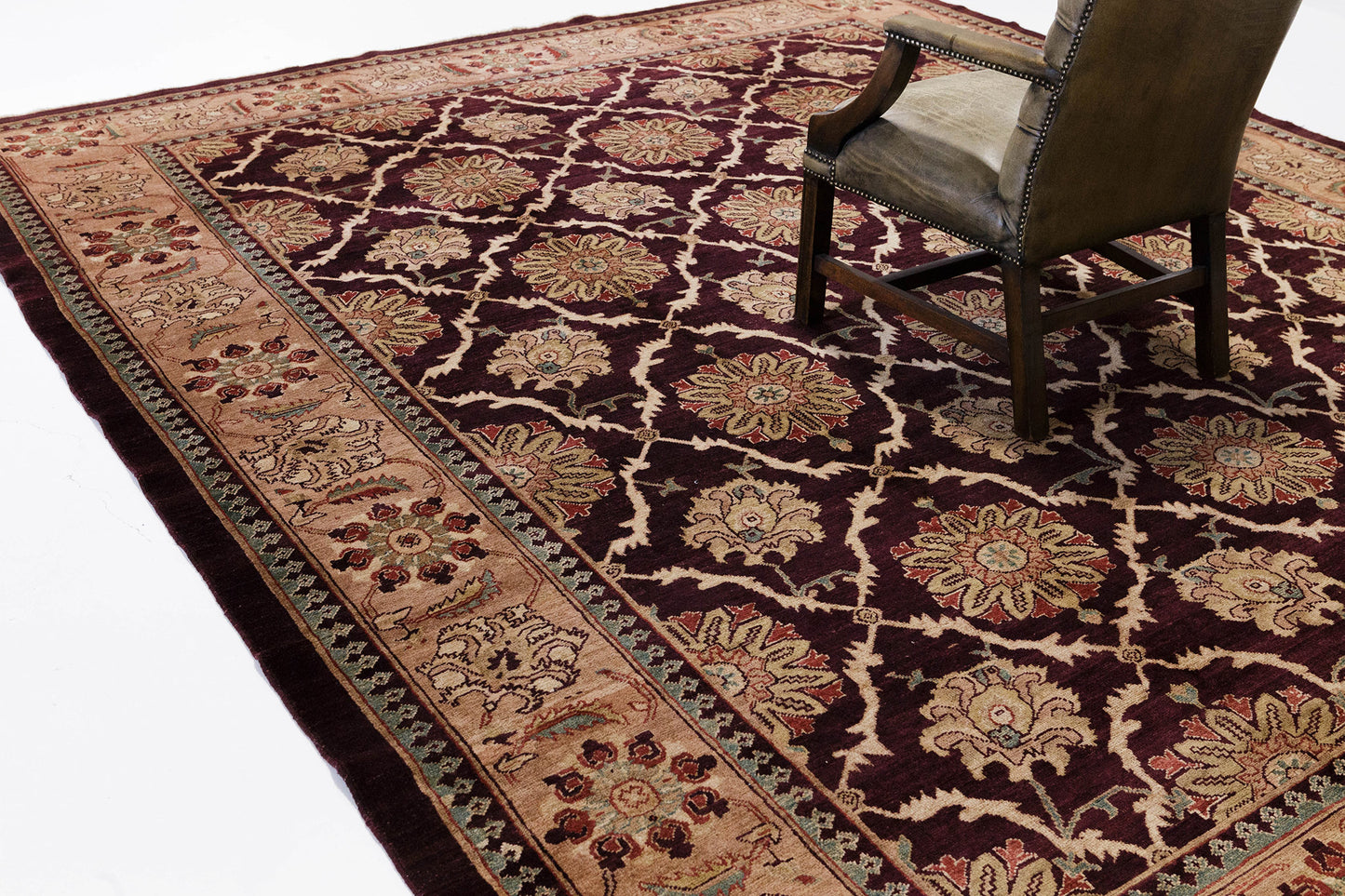 Natural Dye Agra Design Pakistani Rug
