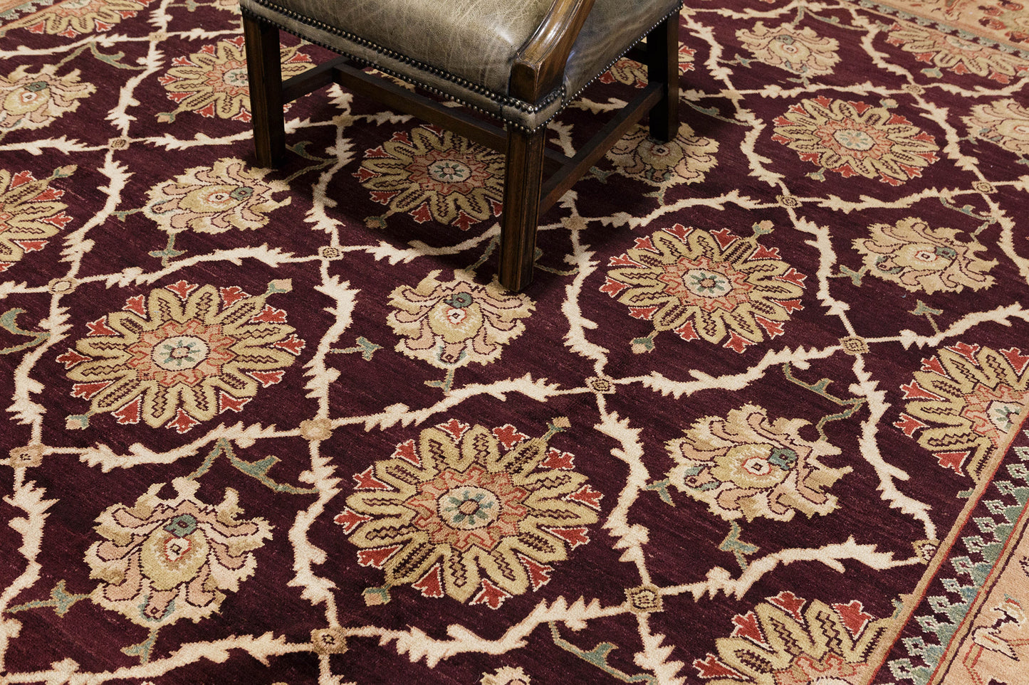 Natural Dye Agra Design Pakistani Rug