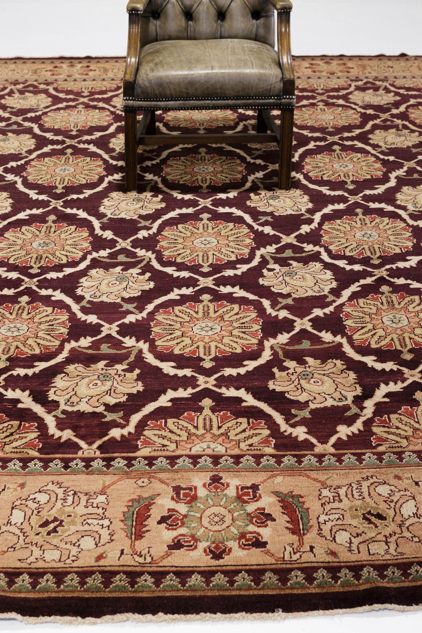 Natural Dye Agra Design Pakistani Rug
