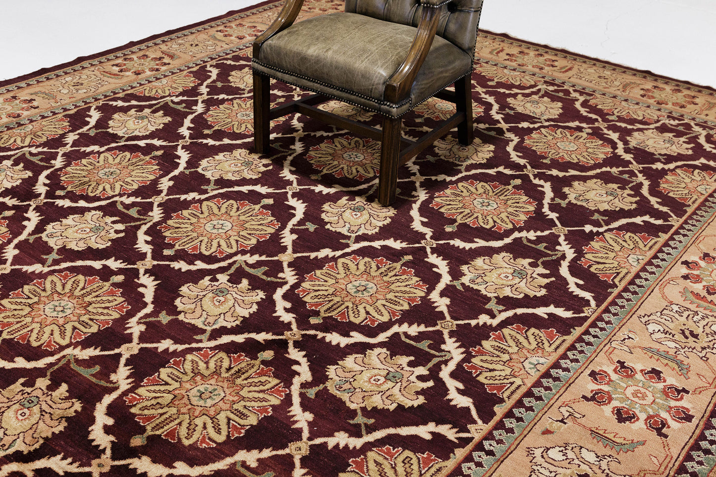 Natural Dye Agra Design Pakistani Rug