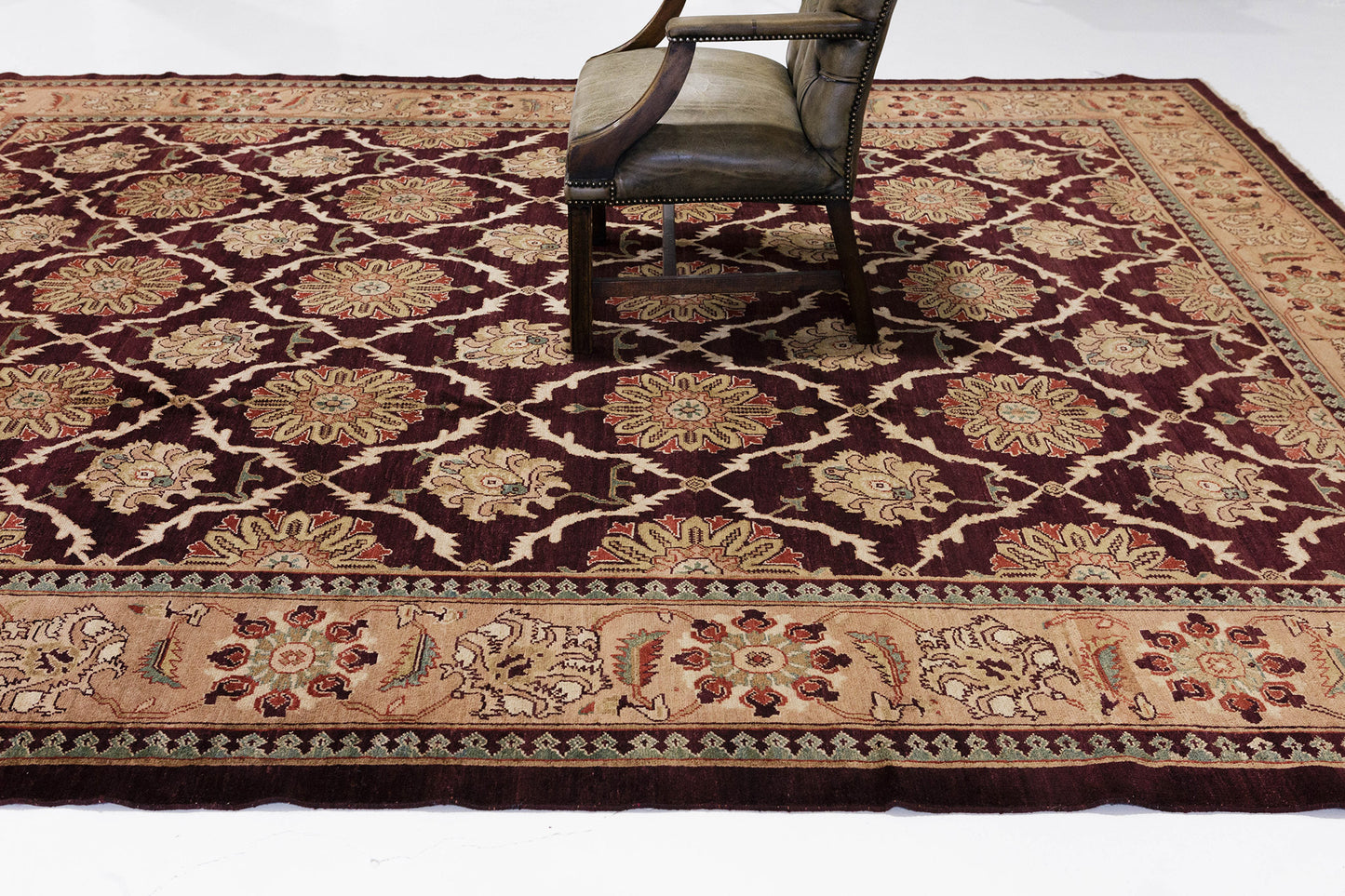 Natural Dye Agra Design Pakistani Rug