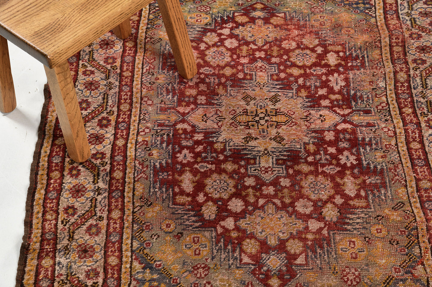 Antique Turkish Oushak Rug