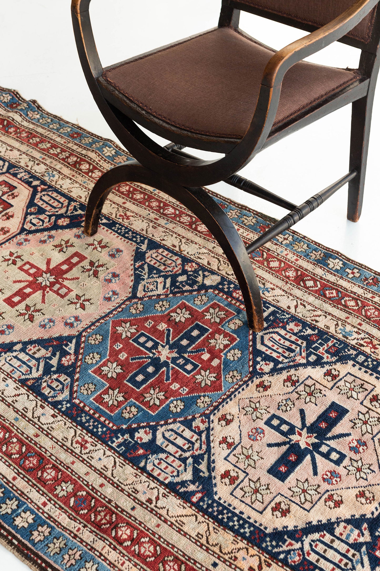 Antique Caucasian Kazak Runner
