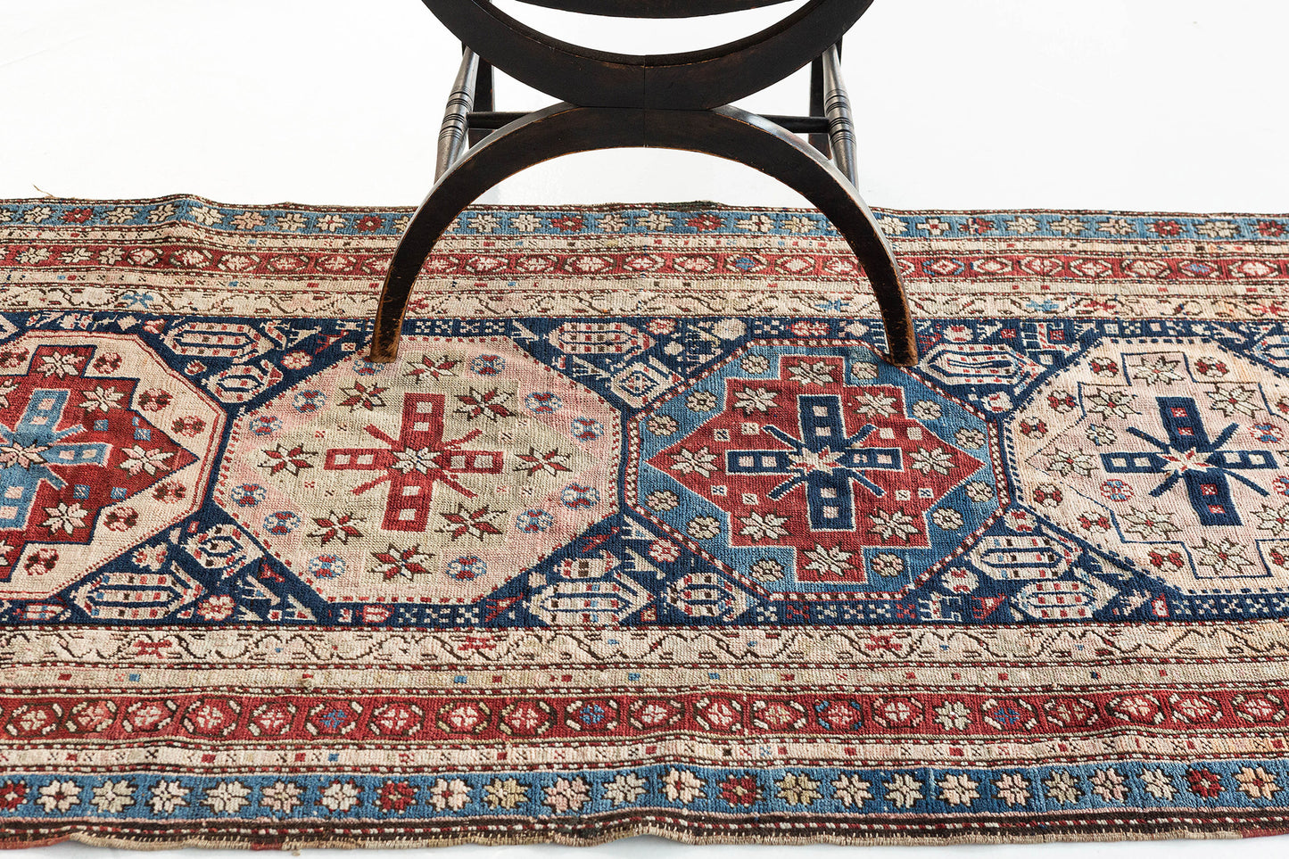 Antique Caucasian Kazak Runner