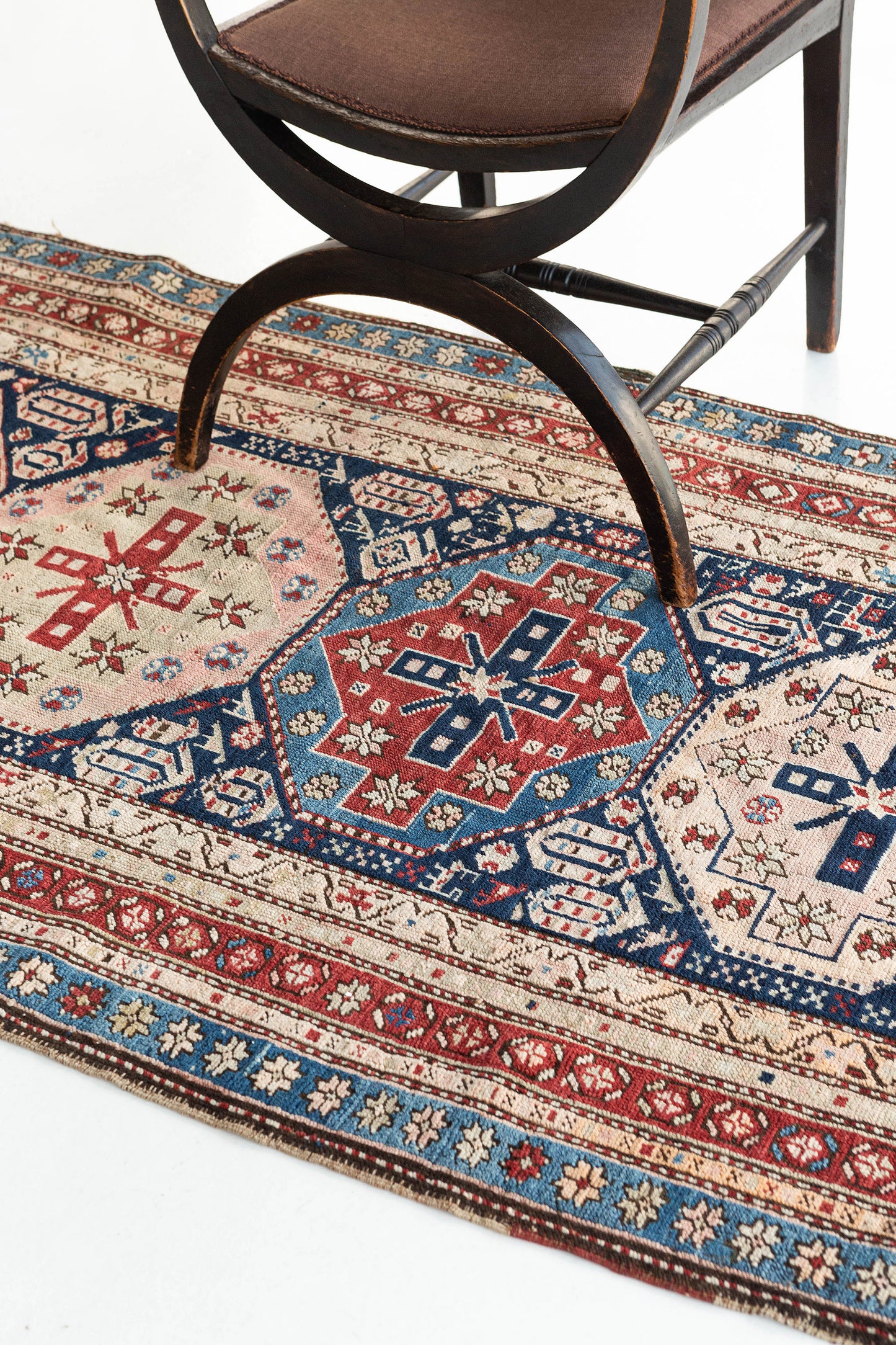 Antique Caucasian Kazak Runner