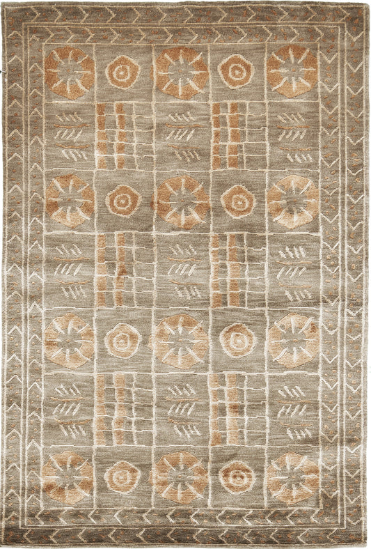 Tibetan Contemporary Design Rug Mondrian Collection Modern