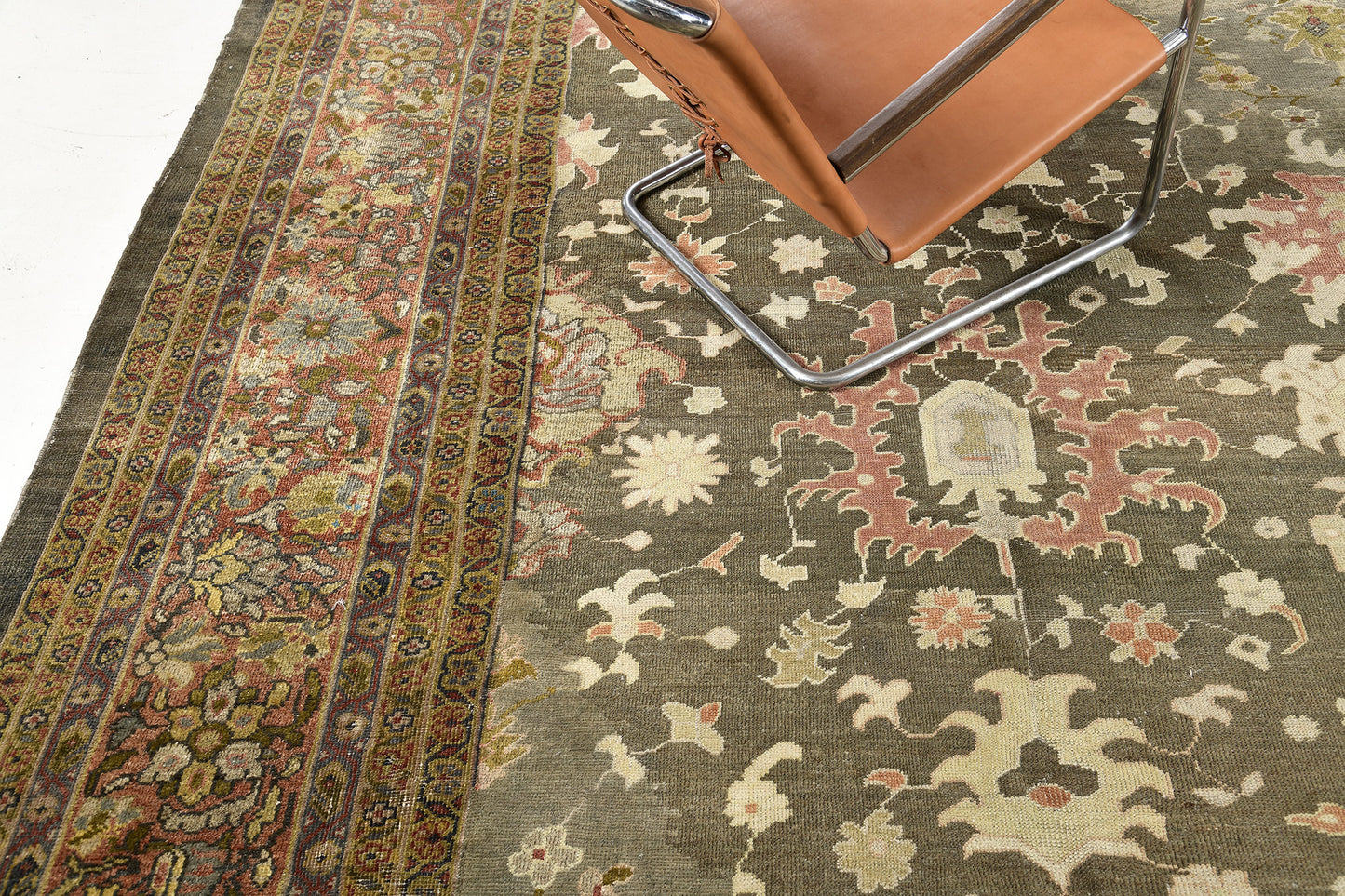 Antique Persian Sultanabad Rug Allover Design 57817