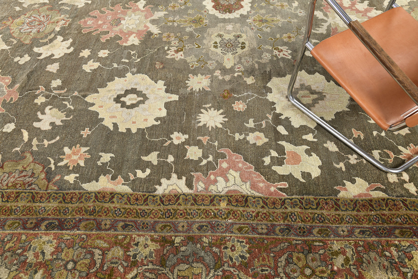 Antique Persian Sultanabad Rug Allover Design 57817