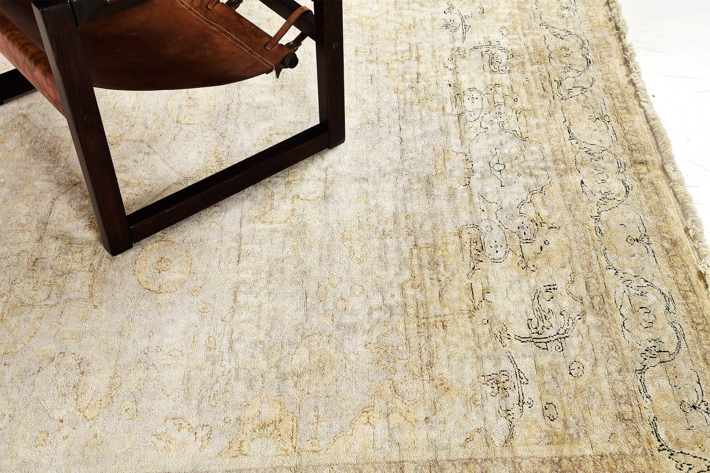 Antique Turkish Sivas Silk Rug