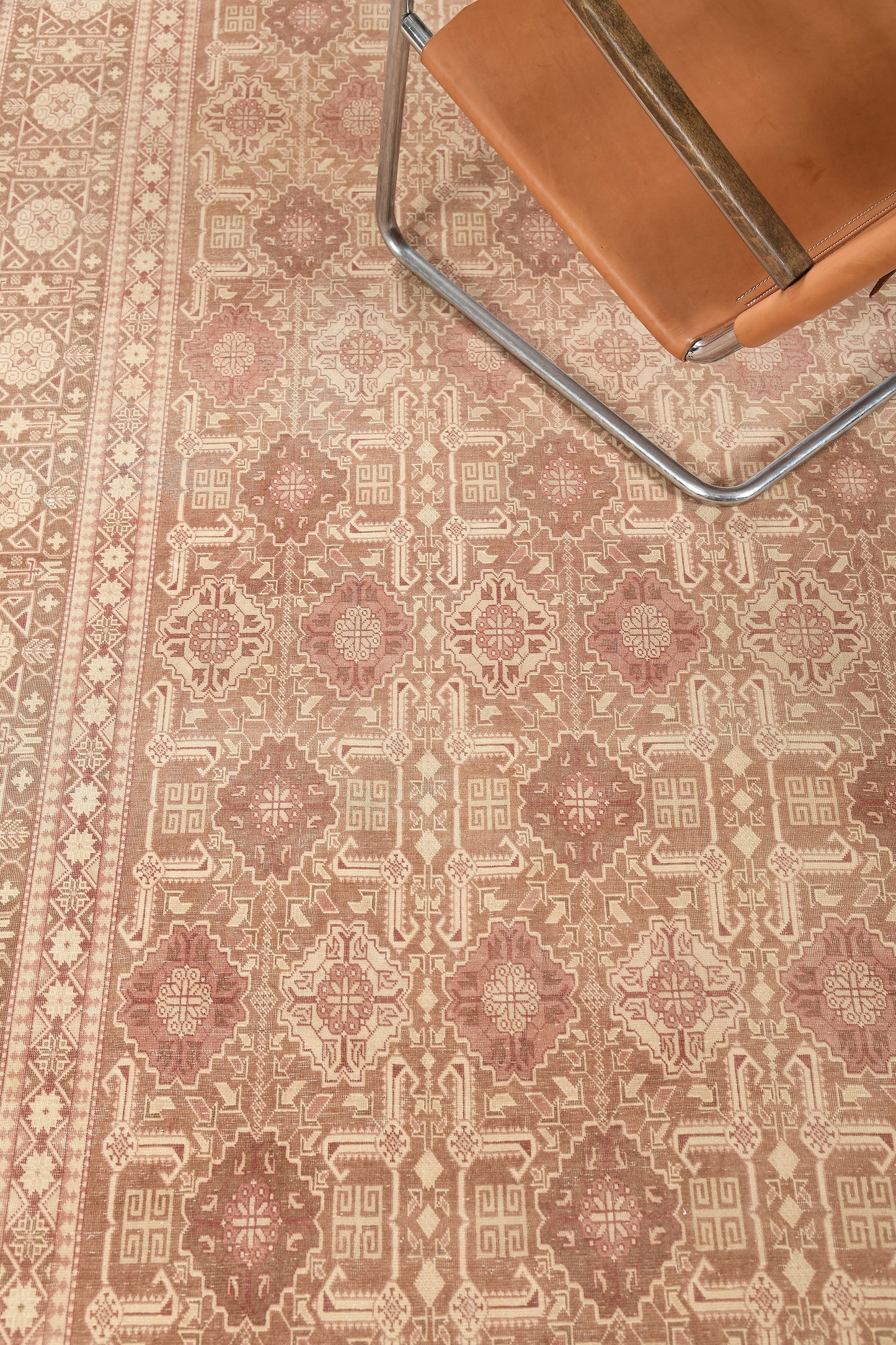 Vintage Persian Tabriz Rug Allover Design 58152