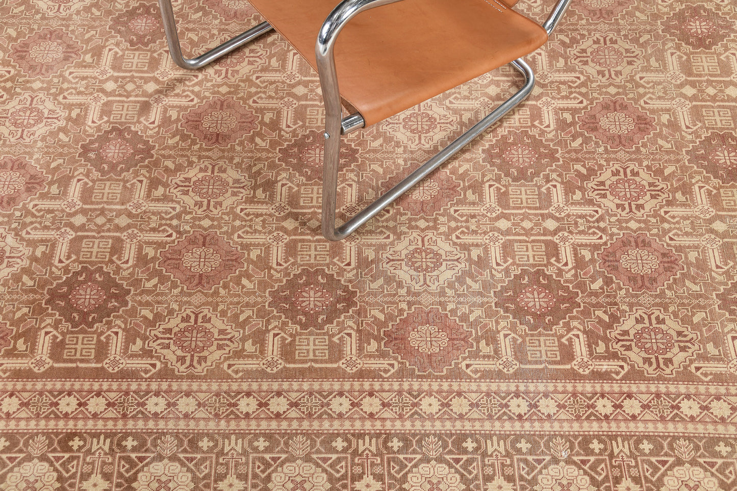Vintage Persian Tabriz Rug Allover Design 58152