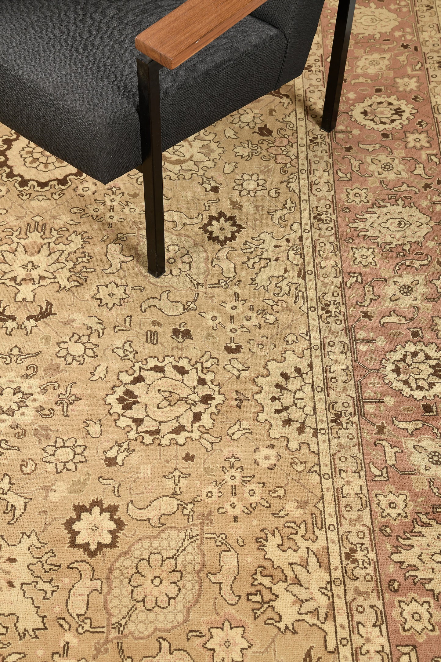 Vintage Persian Tabriz Rug Allover Design 58634