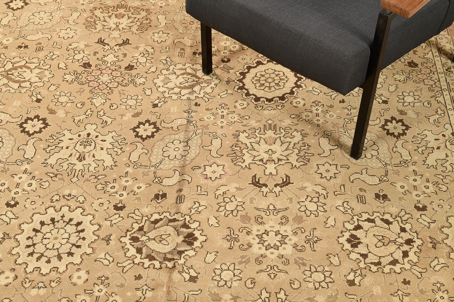 Vintage Persian Tabriz Rug Allover Design 58634