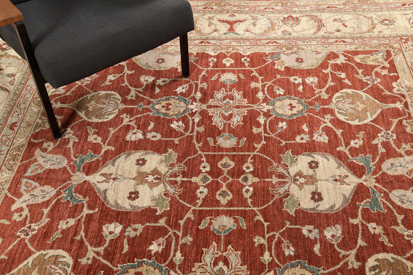 Natural Dye Oushak Design Rug D5081 Divine