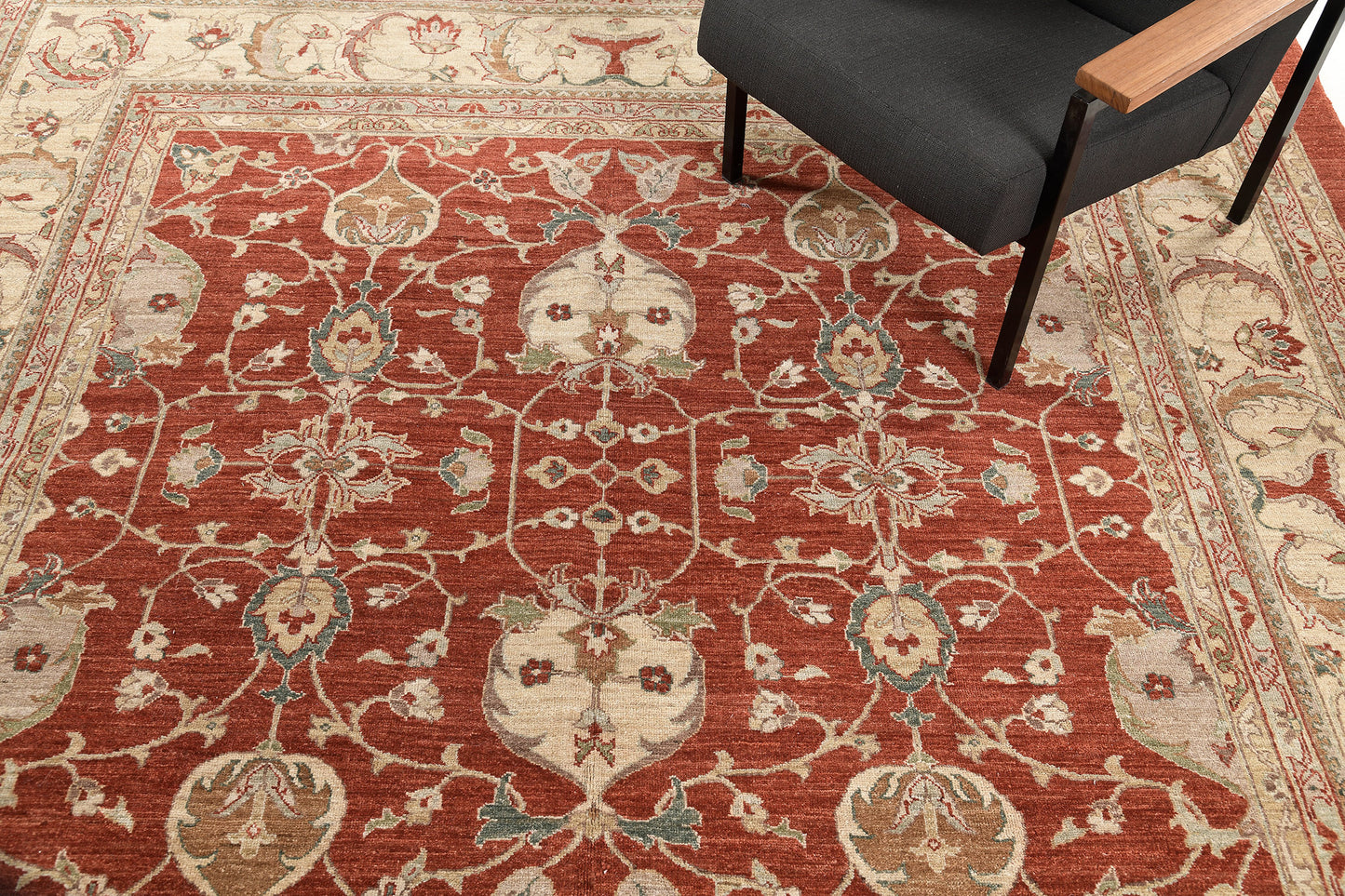 Natural Dye Oushak Design Rug D5081 Divine