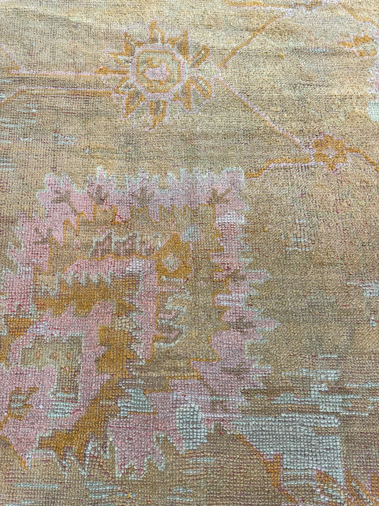 Antique Turkish Oushak Rug