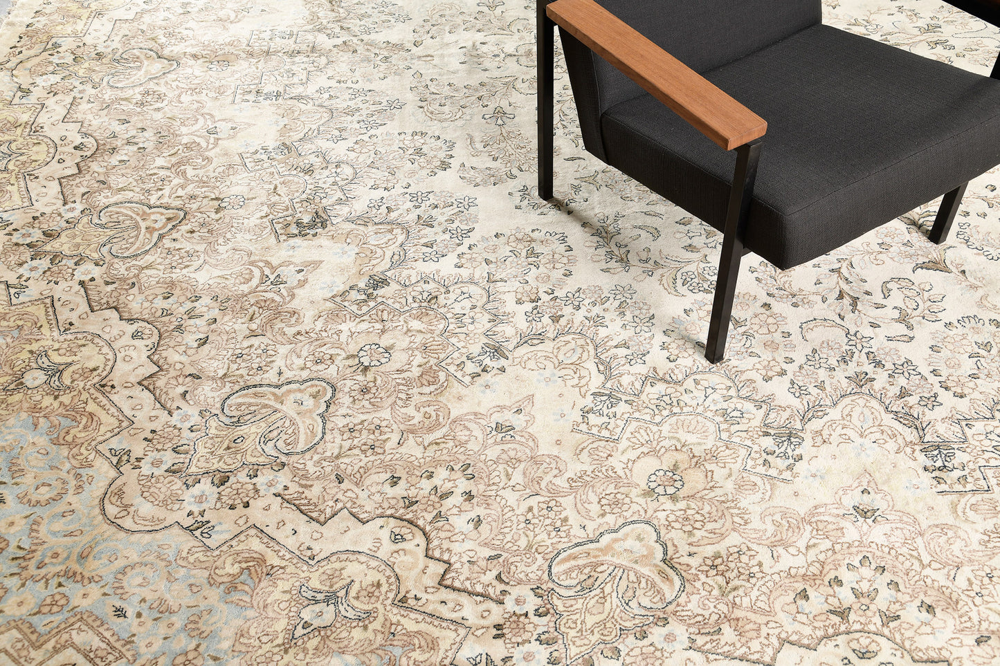 Persian Rug 3743 Vintage Persian Kerman Rug 59652