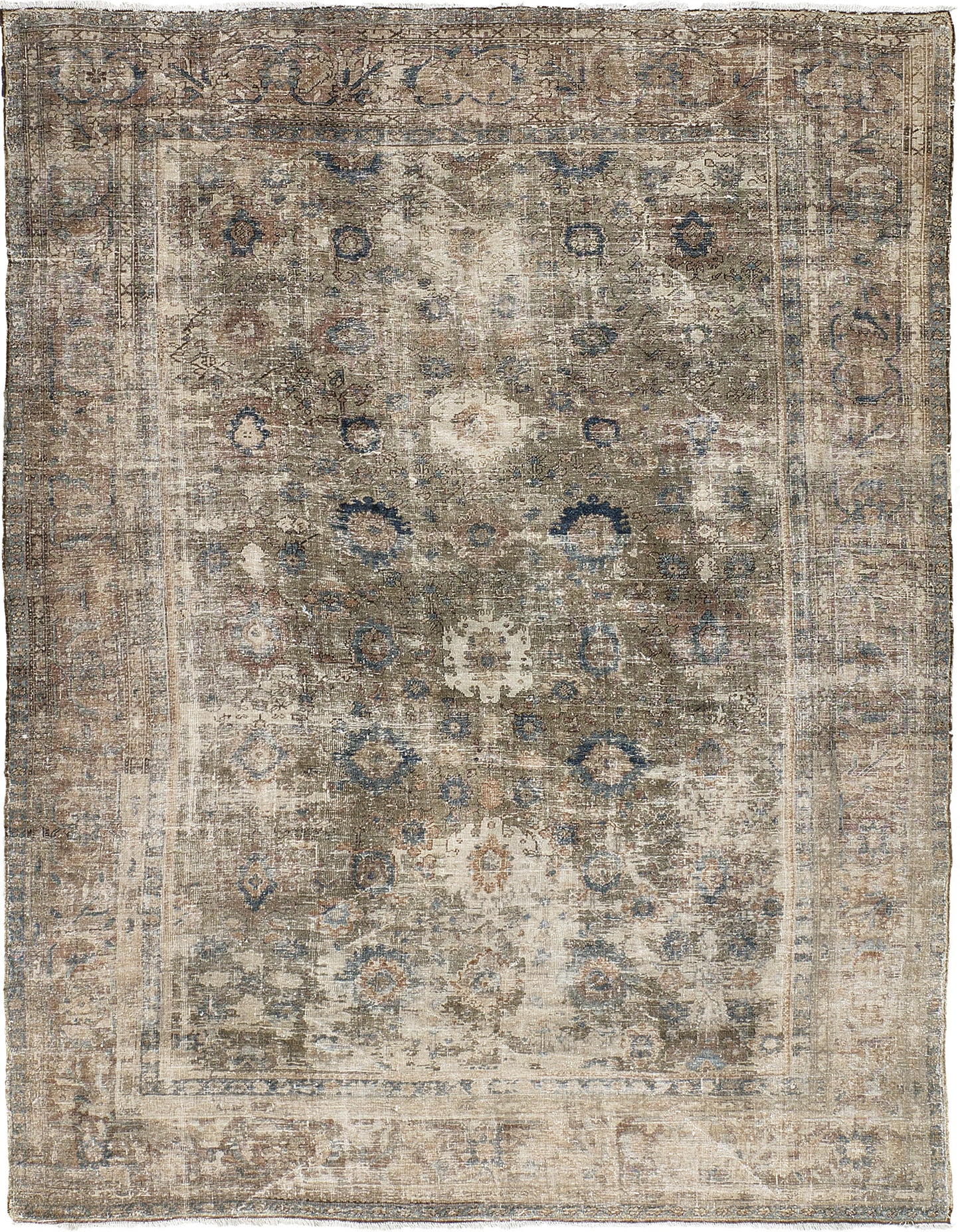 Antique Persian Sultanabad Rug Allover Design 59671