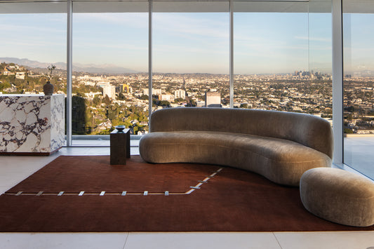 Aava.03 by Jenni Lauri, Dark Cognac - overhead flat lay view