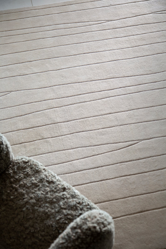 Säde.01 by Jenni Lauri, Ivory - overhead flat lay view