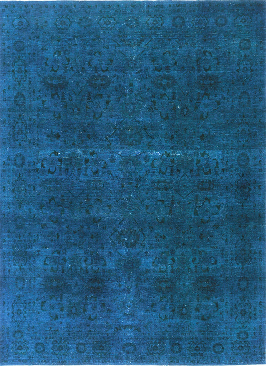 Overdyed Vintage Style Rug