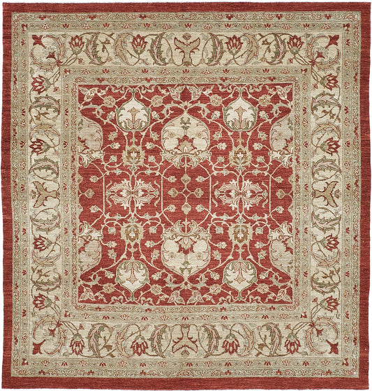 Natural Dye Oushak Revival Square Rug