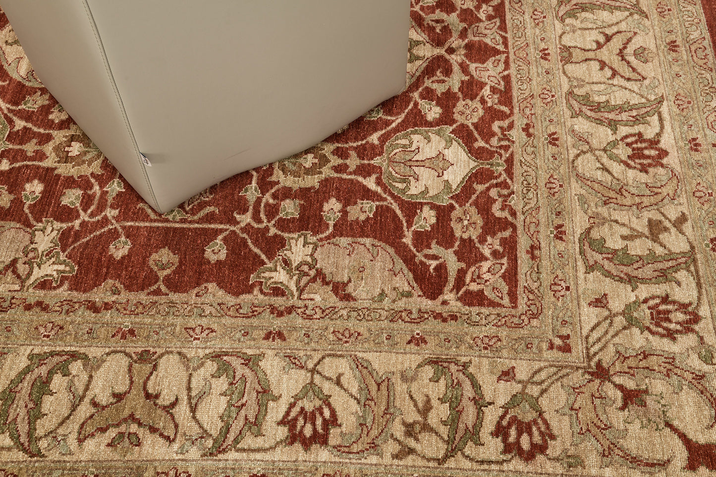 Natural Dye Oushak Revival Square Rug