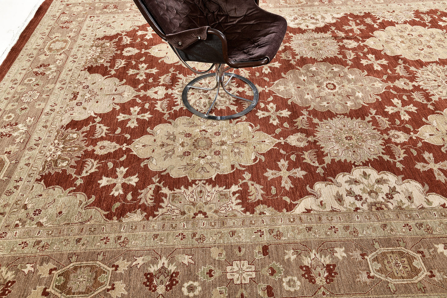 Natural Dye Allover Mahal Design Divine Collection D5003