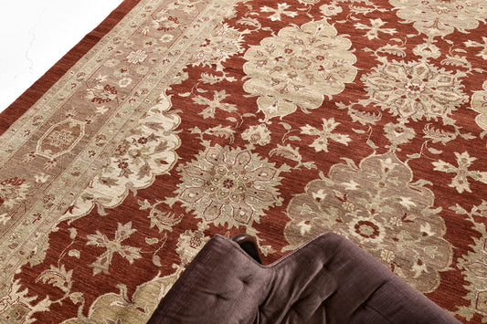 Natural Dye Allover Mahal Design Divine Collection D5003