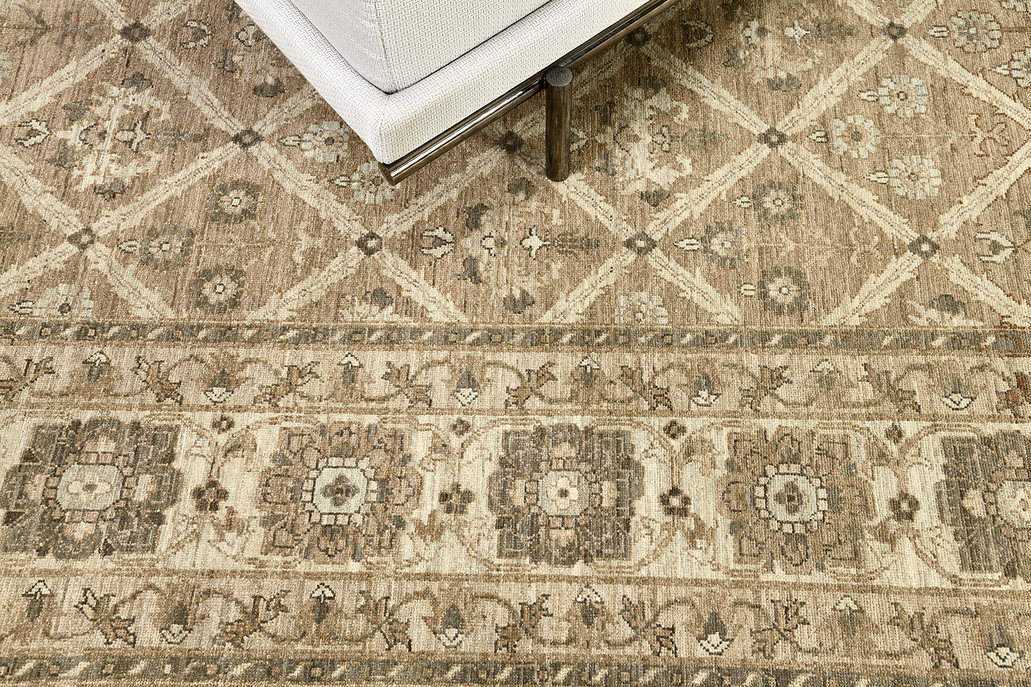Vintage Style Mahal Panel Design Rug D5141