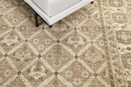 Vintage Style Mahal Panel Design Rug D5141