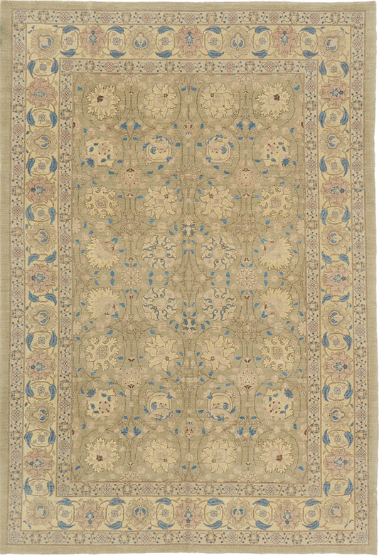 Natural Dye Classic Tabriz Design Rug Fable Collection D368