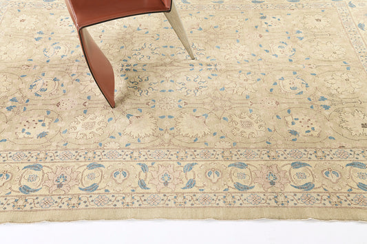 Natural Dye Classic Tabriz Design Rug Fable Collection D368
