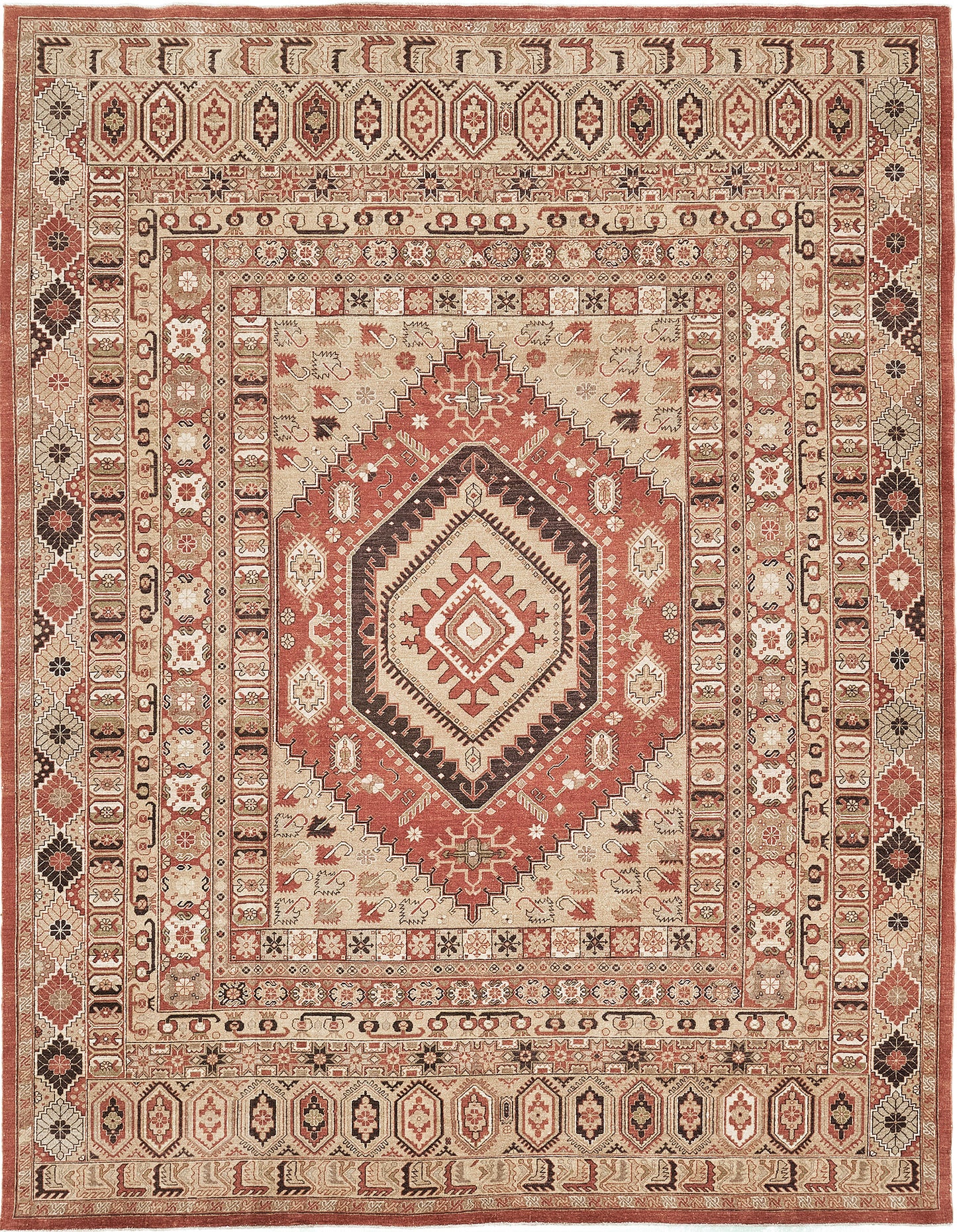 Vintage Style Gashgai Revival Rug