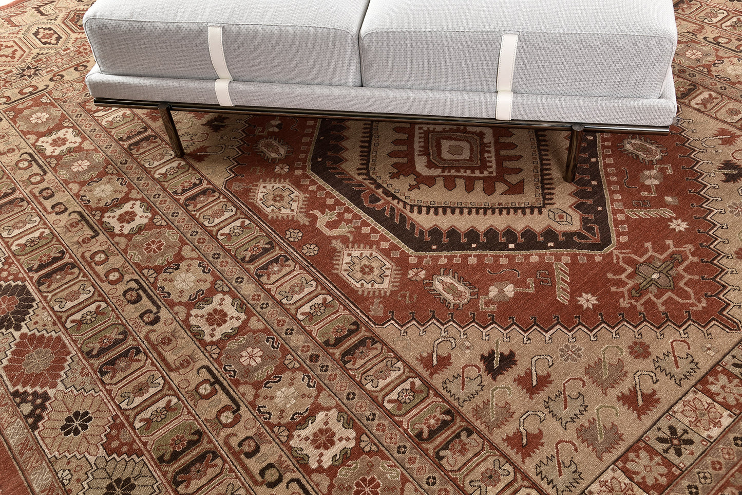 Vintage Style Gashgai Revival Rug