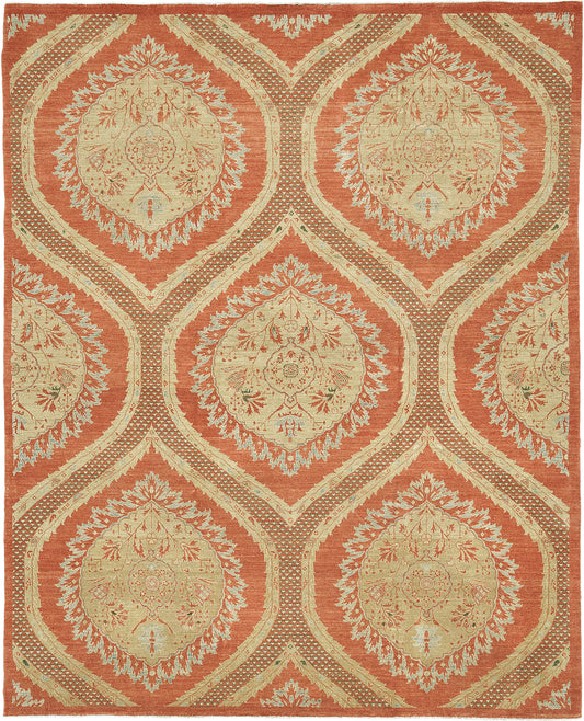 Natural Dye Transitional Style Arts and Crafts Rug