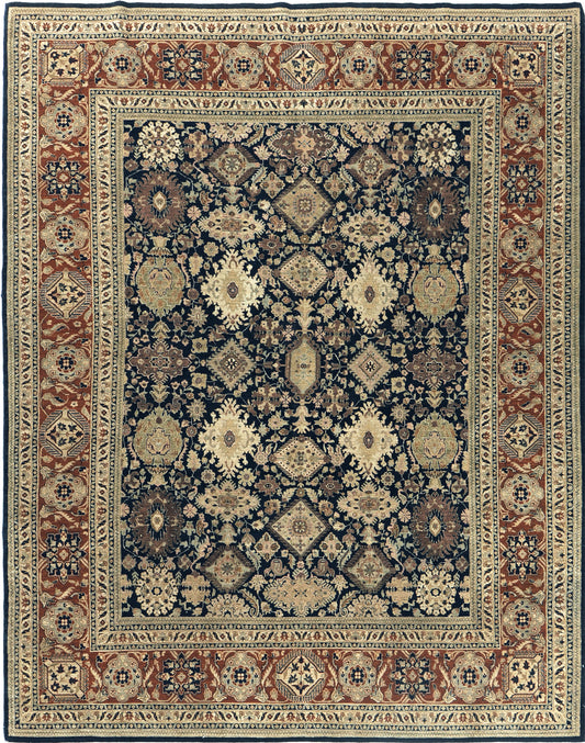Natural Dye Sarouk Farahan Style Rug D5200 Fable