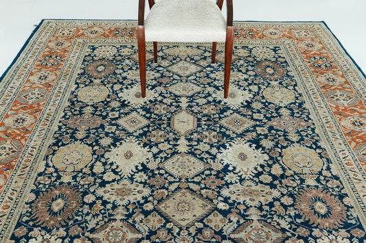 Natural Dye Sarouk Farahan Style Rug D5200 Fable
