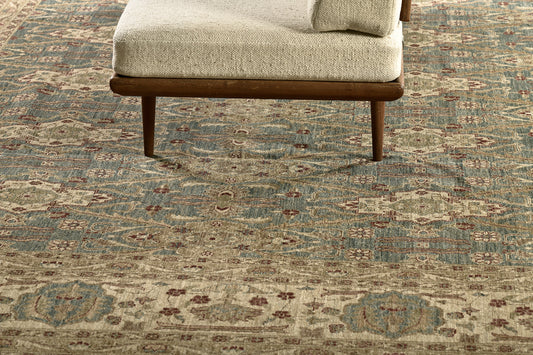 Natural Dye Agra Allover Design Rug Bliss Collection