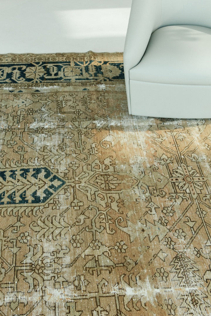 Antique Persian Heriz Rug Allover Design 13487