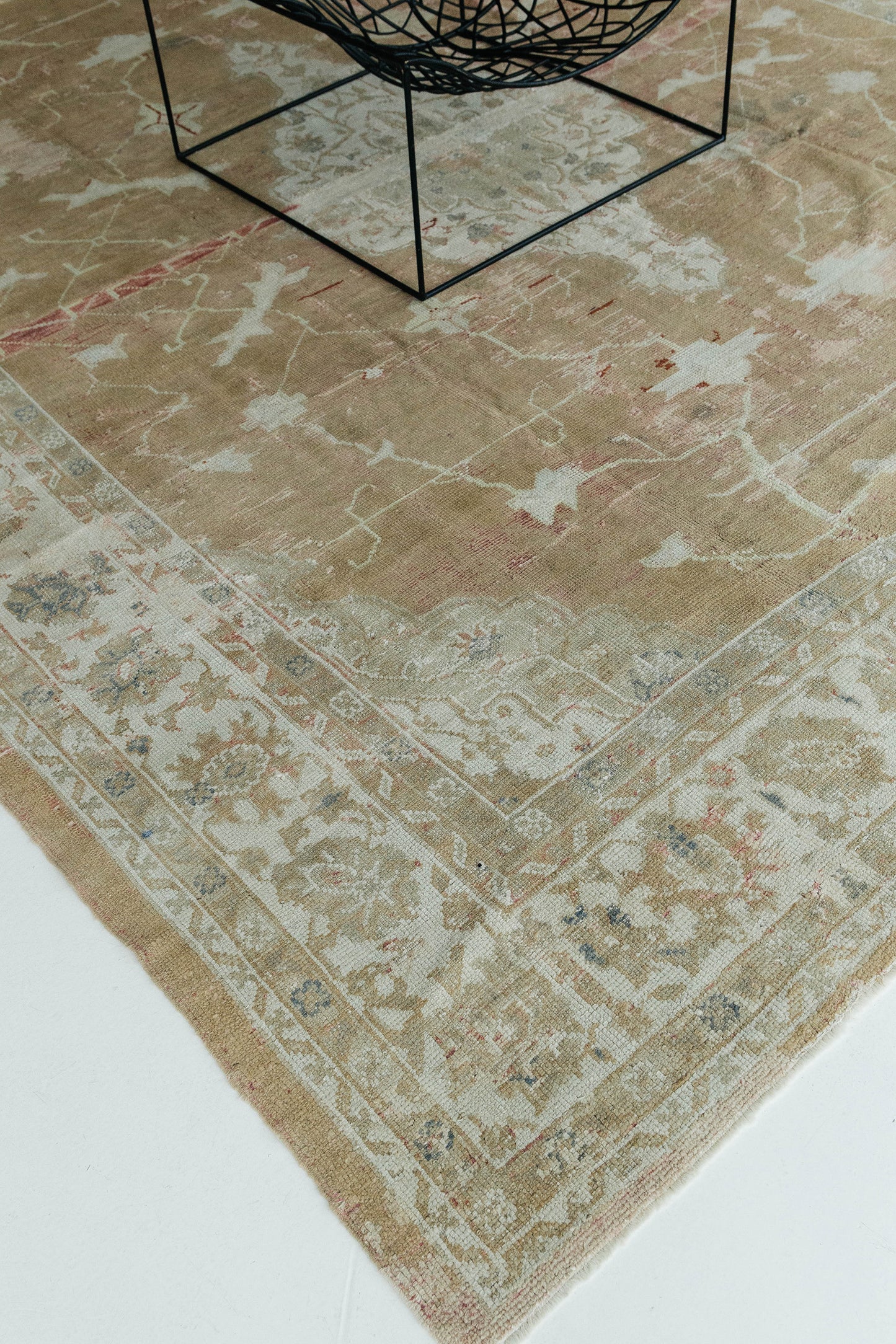 Vintage Turkish Oushak Rug