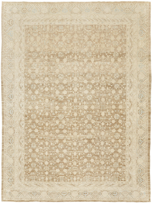 Vintage Style Khotan Pomegranate Revival Rug