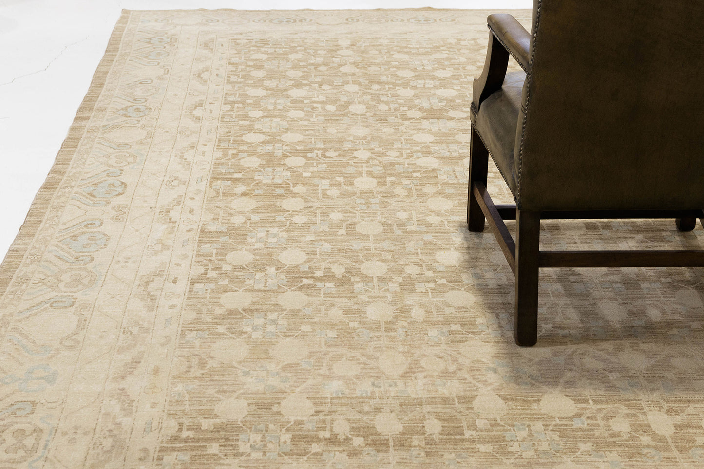 Vintage Style Khotan Pomegranate Revival Rug