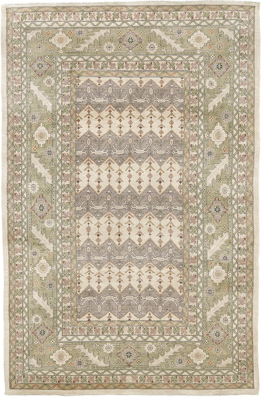 Natural Dye Bakhtiari Style Panel Design Rug D5105