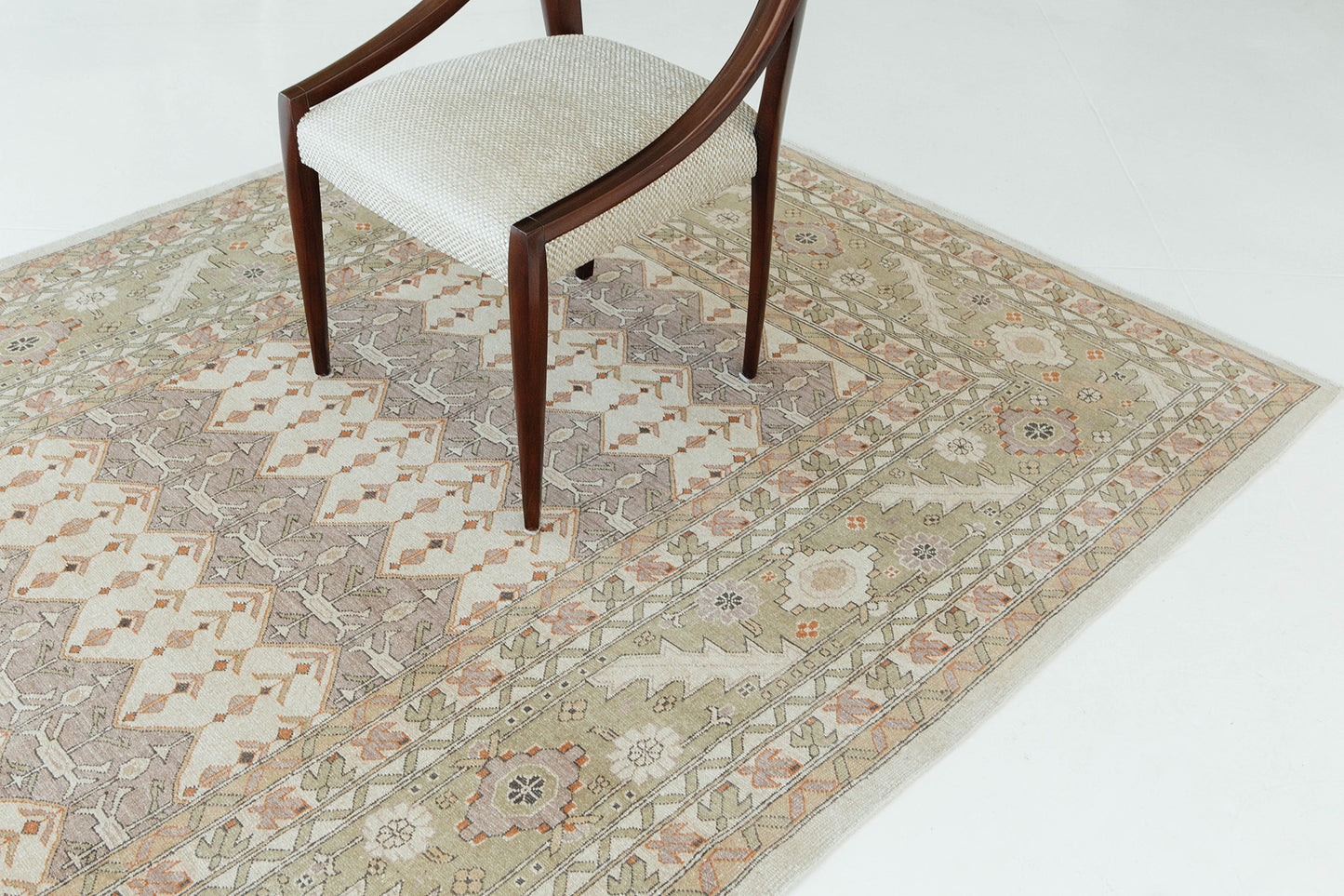 Natural Dye Bakhtiari Style Panel Design Rug D5105