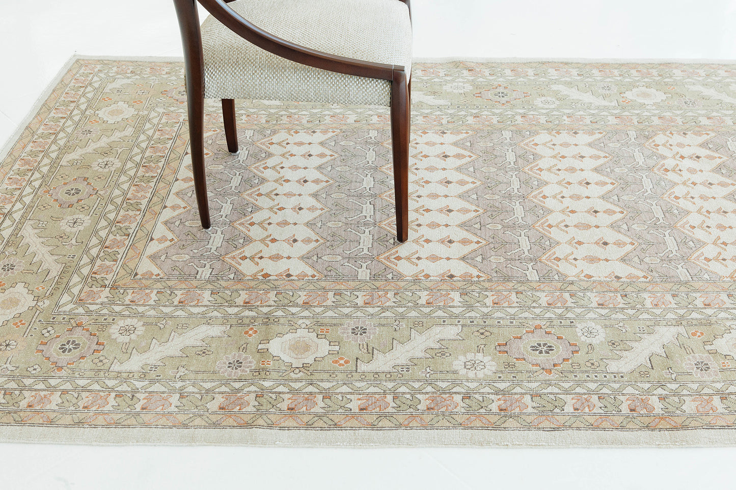 Natural Dye Bakhtiari Style Panel Design Rug D5105
