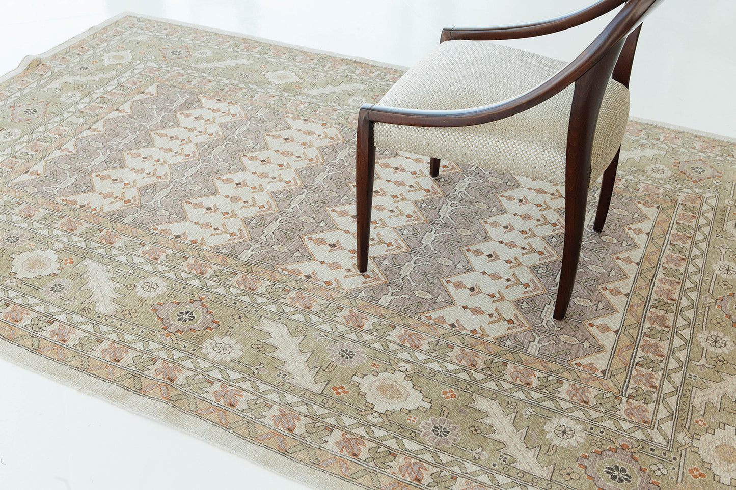 Natural Dye Bakhtiari Style Panel Design Rug D5105